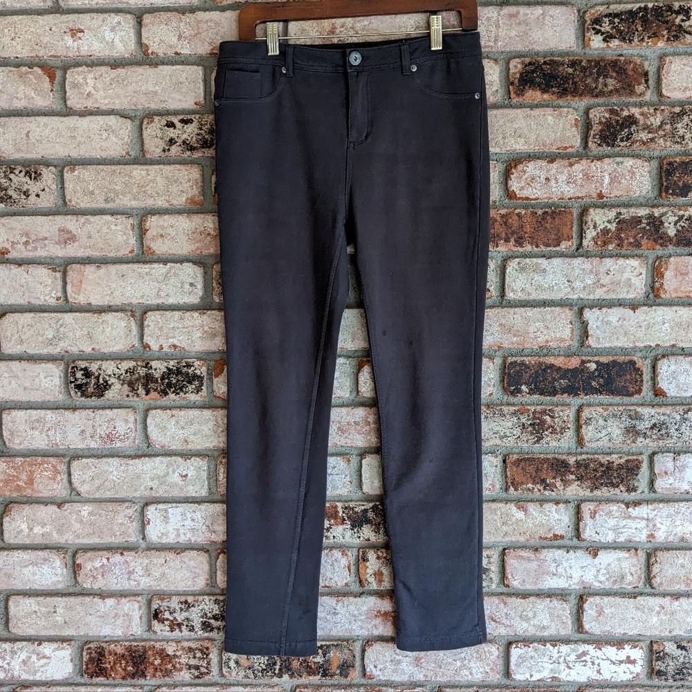 🖤 Priceless Black Dark Grey Skinny Jeans Pants XL 32 Waist